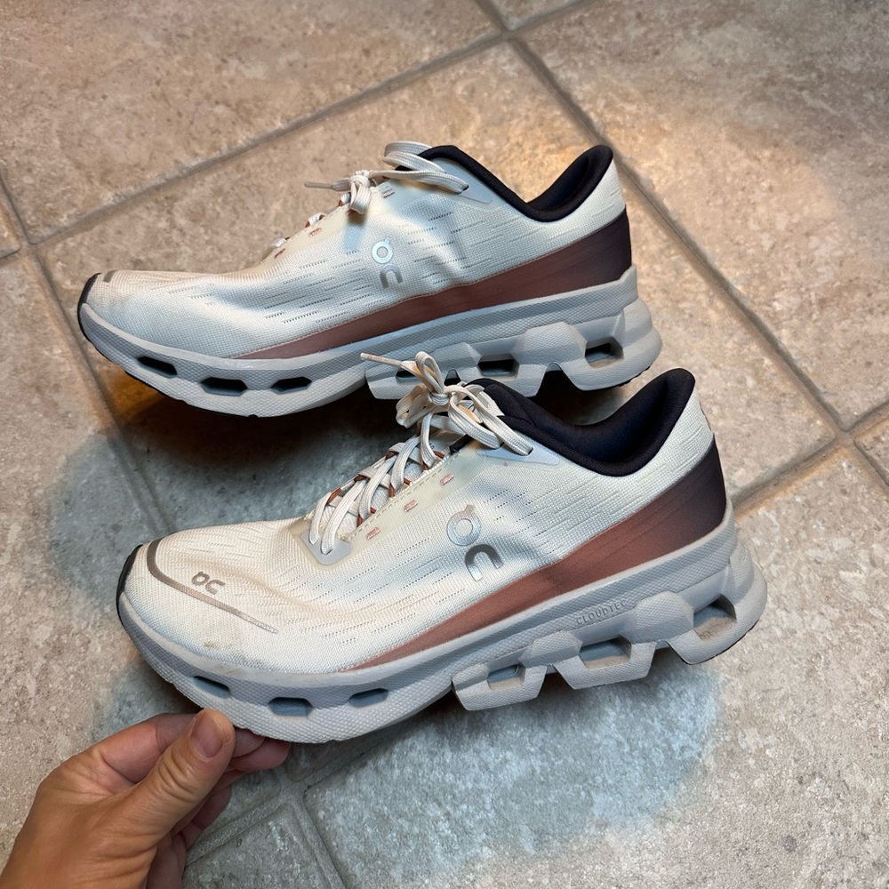 Cloudspark On Running Women's White and cream sneakers